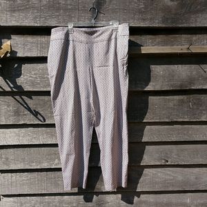 NEW NWOT Plus Size Women’s Argyle Diamond Print Wide Leg Trousers Pants Size 18W